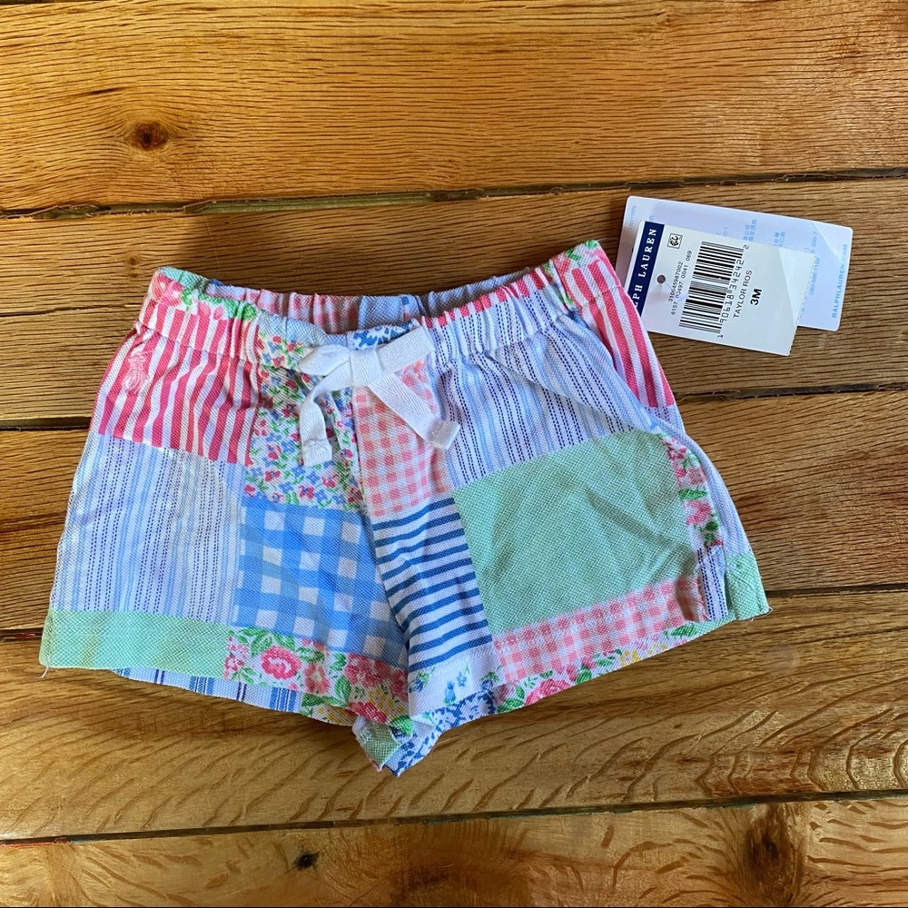NEW Ralph Lauren Patchwork Lightweight Shorts 3 Mo